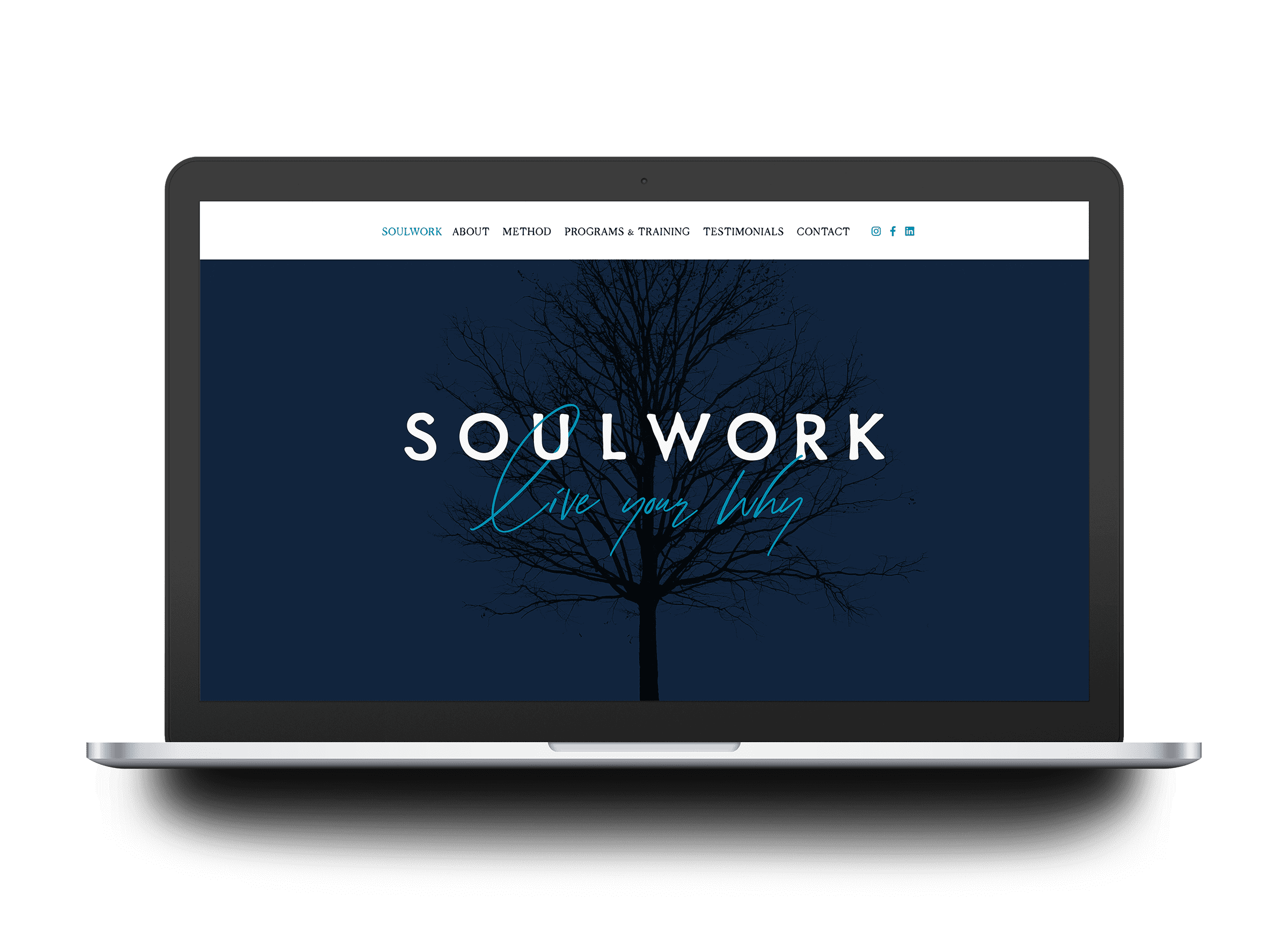 soulwork live your why website design branding