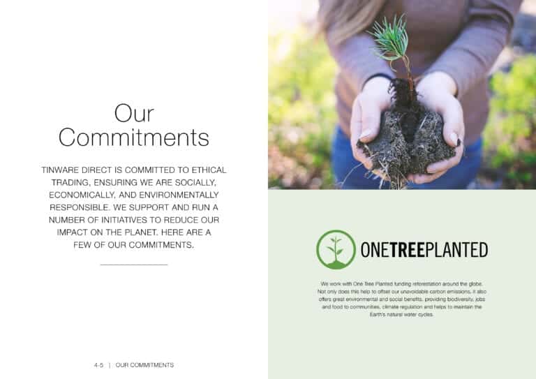 tinware direct brochure design