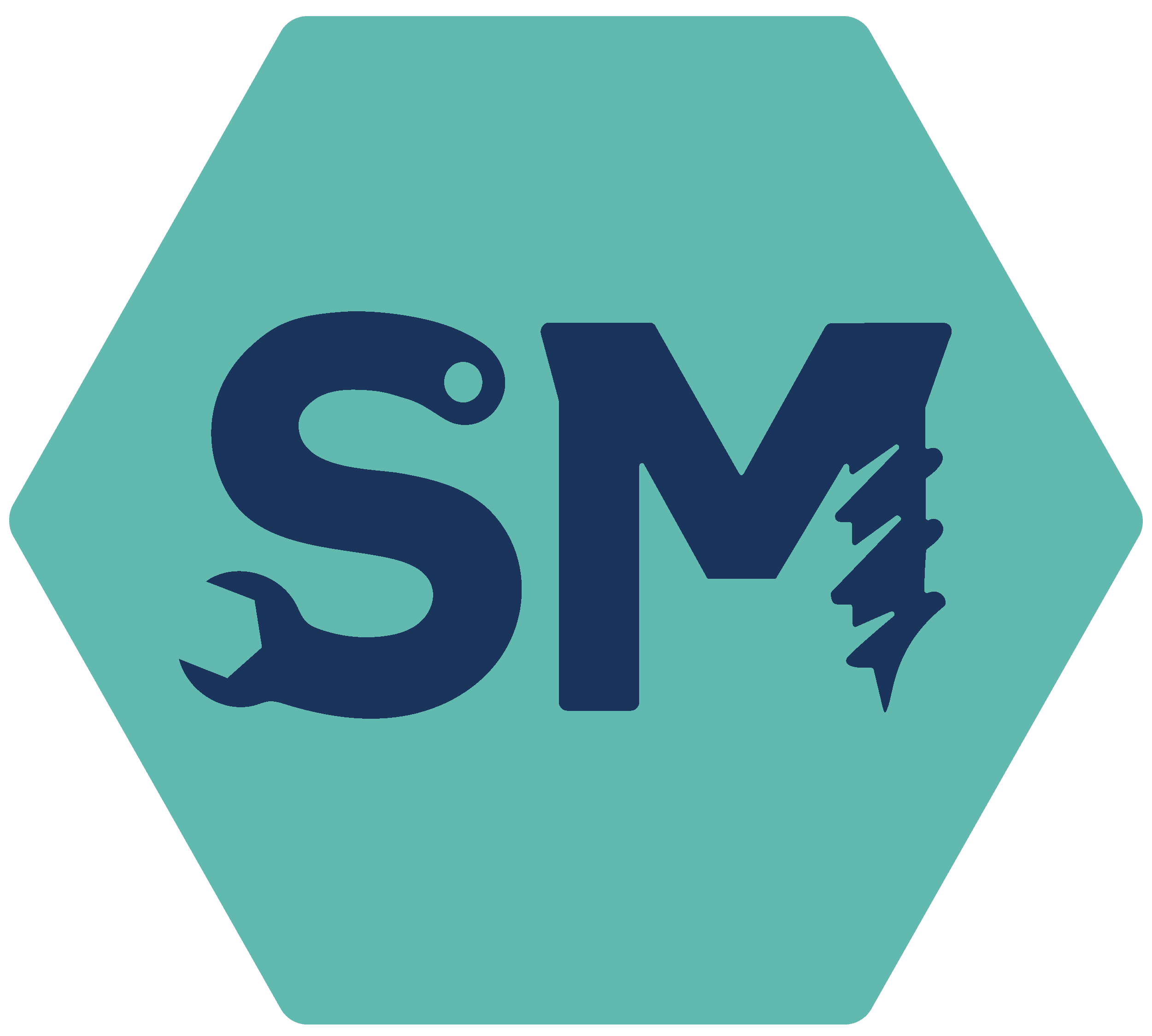 sm supplies monogram logo branding creative