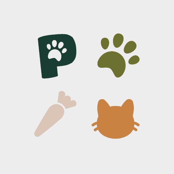 The Pet Au Pair Dog Animal Cat Icons Design Style